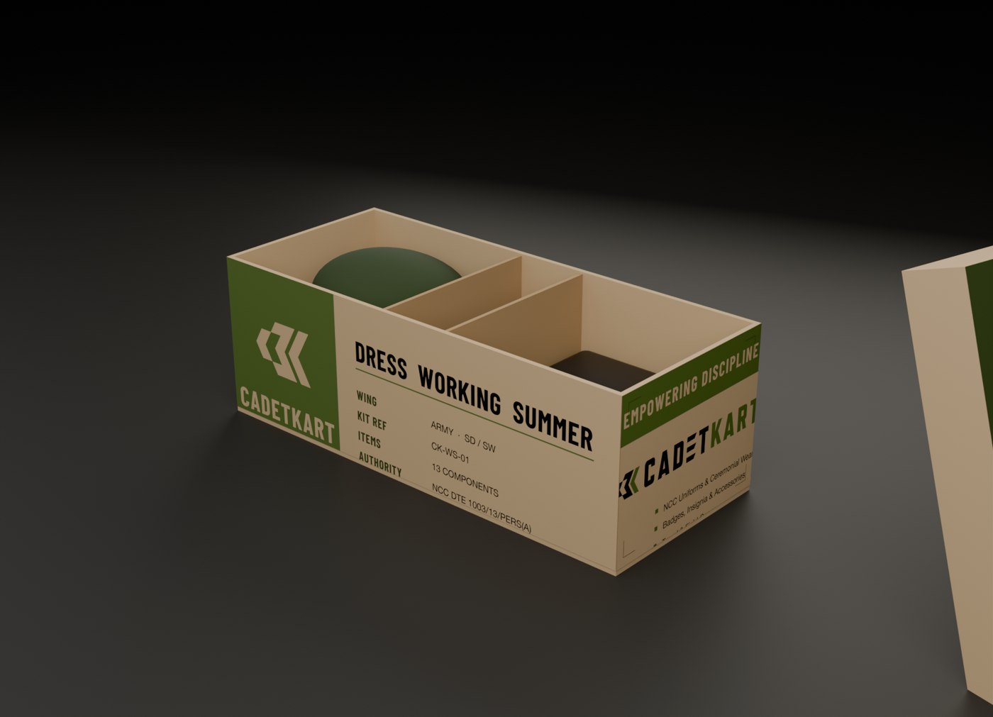 CadetKart packaging, closed box